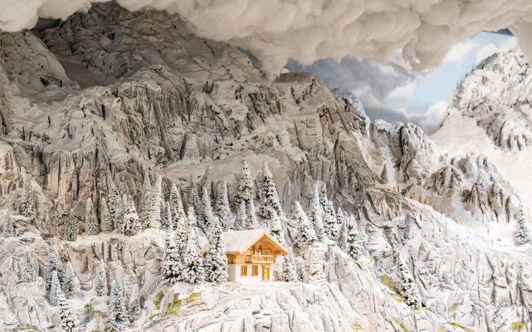 Österreich alpen hütte wolke